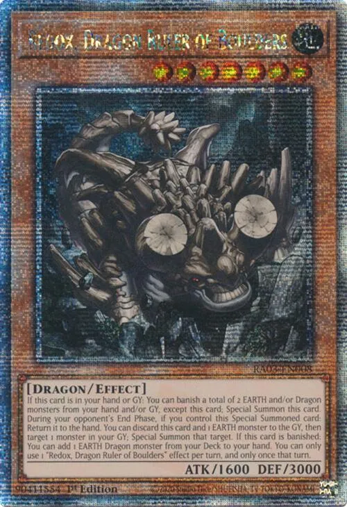 Redox, Dragon Ruler of Boulders - Quarter Century Secret Rare
