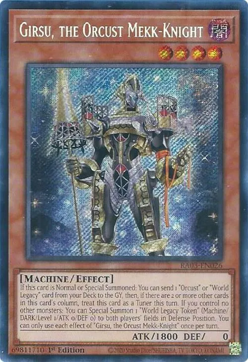 Girsu, the Orcust Mekk-Knight - Secret Rare