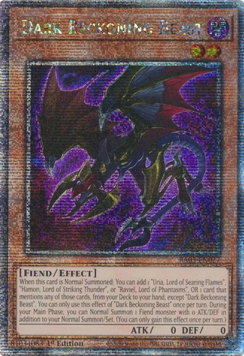 Dark Beckoning Beast - Quarter Century Secret Rare