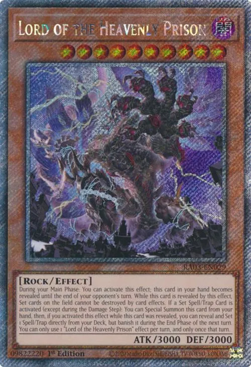 Lord of the Heavenly Prison - Platinum Secret Rare