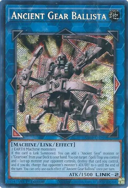 Ancient Gear Ballista - Secret Rare