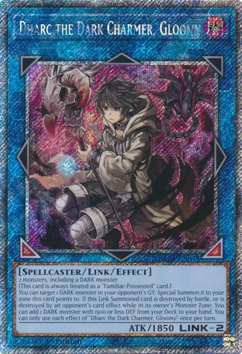 Dharc the Dark Charmer, Gloomy - Platinum Secret Rare