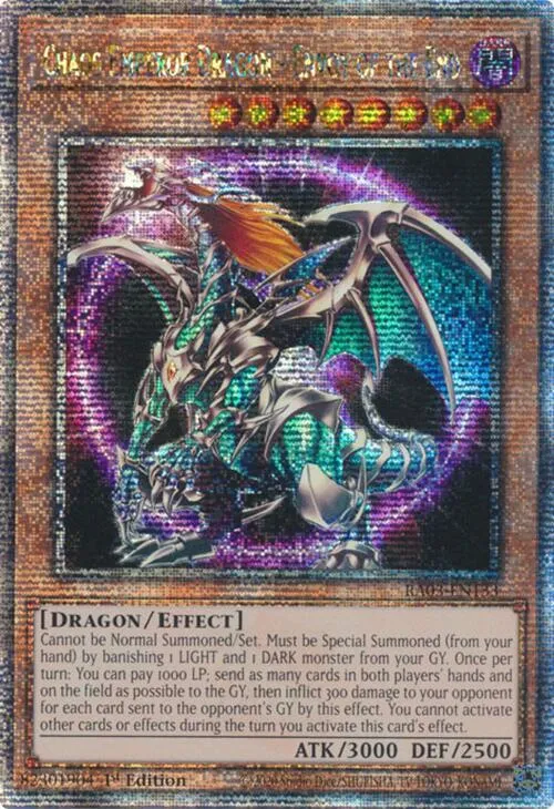 Chaos Emperor Dragon - Envoy of the End - Quarter Century Secret Rare