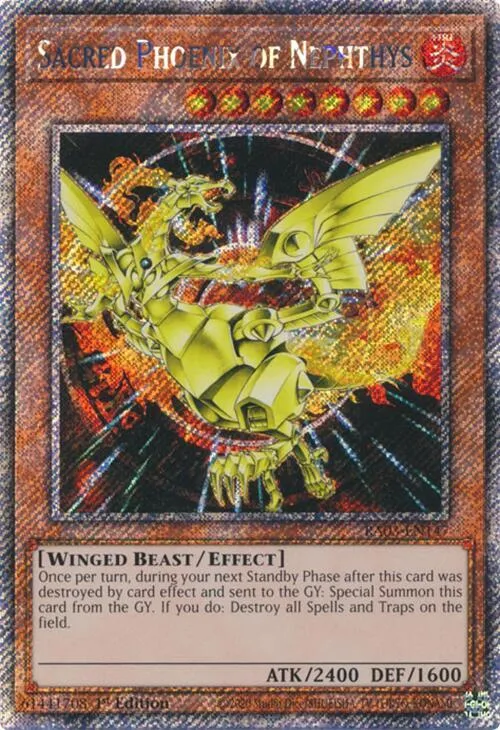 Sacred Phoenix of Nephthys - Platinum Secret Rare