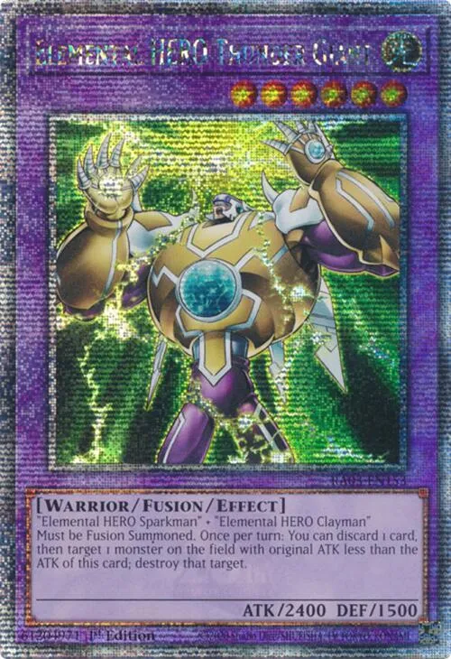 Elemental HERO Thunder Giant - Quarter Century Secret Rare