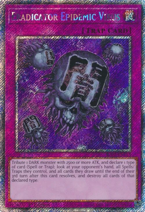 Eradicator Epidemic Virus - Platinum Secret Rare