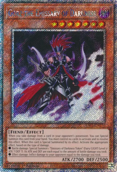 Gorz the Emissary of Darkness - Platinum Secret Rare