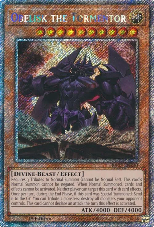 Obelisk the Tormentor - Platinum Secret Rare