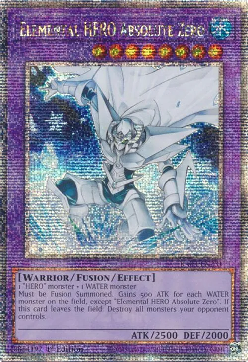 Elemental HERO Absolute Zero - Quarter Century Secret Rare
