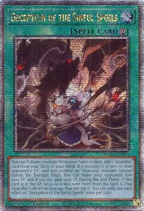 Deception of the Sinful Spoils - Quarter Century Secret Rare