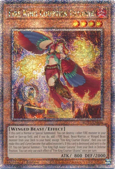 Fire King Courtier Ulcanix - Quarter Century Secret Rare