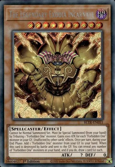 The Legendary Exodia Incarnate - 1st Edition
