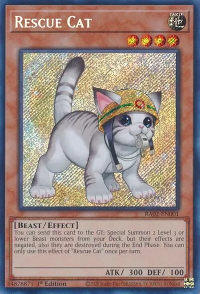Rescue Cat - Alternate Art Secret Rare