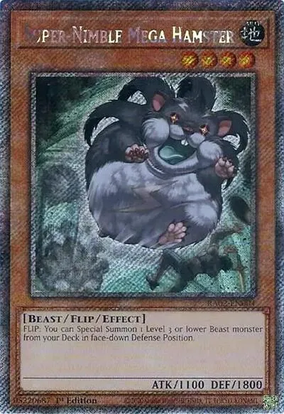 Super-Nimble Mega Hamster - Platinum Secret Rare