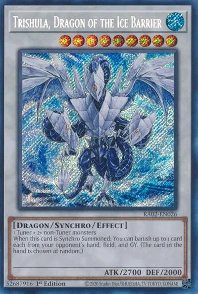 Trishula, Dragon of the Ice Barrier - Secret Rare