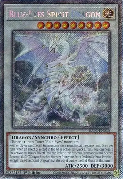 Blue-Eyes Spirit Dragon - Platinum Secret Rare