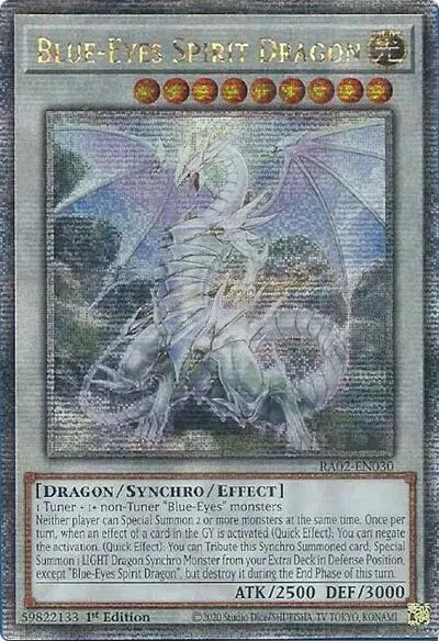 Blue-Eyes Spirit Dragon - Quarter Century Secret Rare