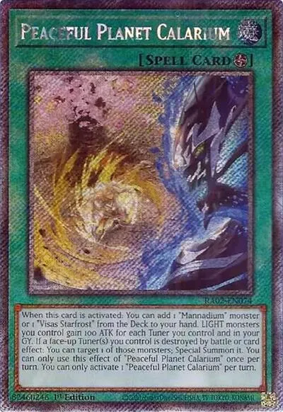 Peaceful Planet Calarium - Platinum Secret Rare
