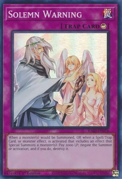 Solemn Warning - 1st Edition