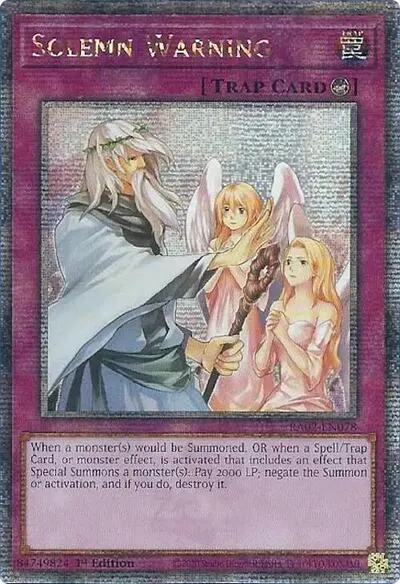 Solemn Warning - Quarter Century Secret Rare