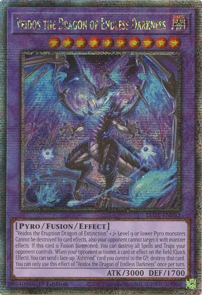 Veidos the Dragon of Endless Darkness - Quarter Century Secret Rare