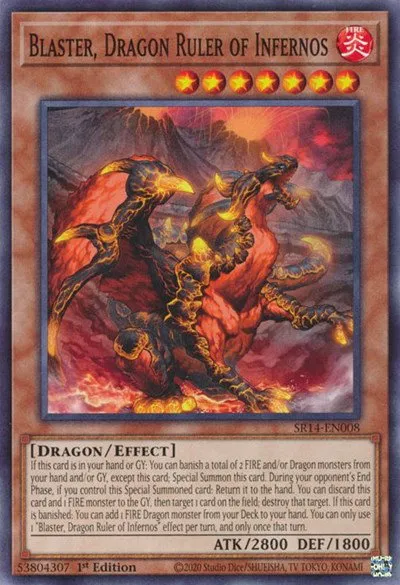 Blaster, Dragon Ruler of Infernos - 1st Edition