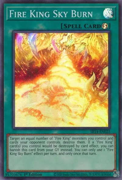 Fire King Sky Burn - 1st Edition