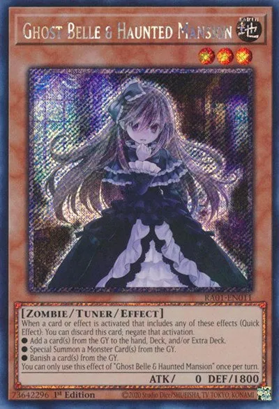 Ghost Belle & Haunted Mansion - Platinum Secret Rare