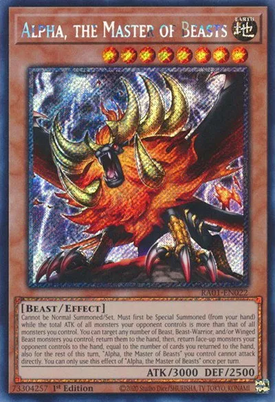 Alpha, the Master of Beasts - Platinum Secret Rare