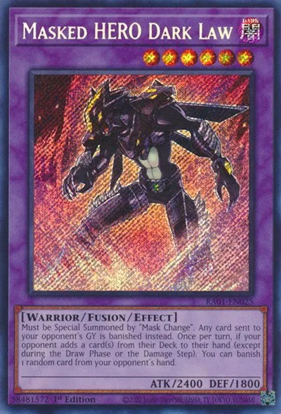 Masked HERO Dark Law - Secret Rare