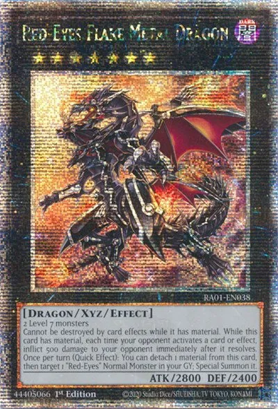 Red-Eyes Flare Metal Dragon - Quarter Century Secret Rare