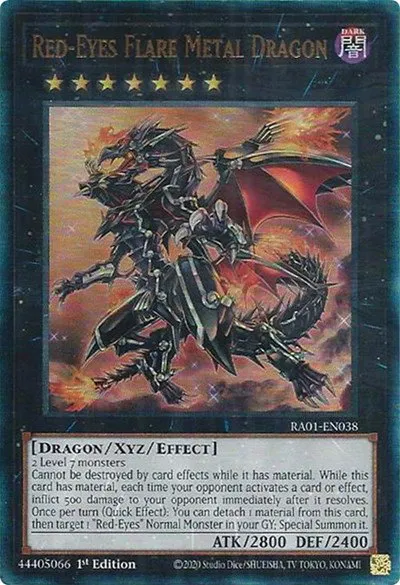 Red-Eyes Flare Metal Dragon - Pur