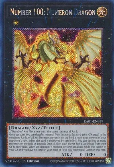 Number 100: Numeron Dragon - Platinum Secret Rare
