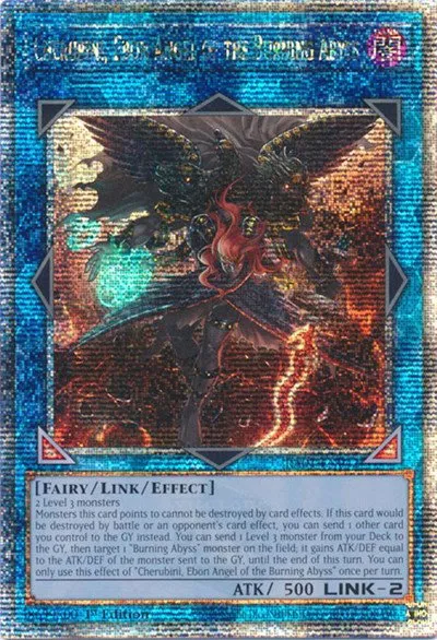 Cherubini, Ebon Angel of the Burning Abyss - Quarter Century Secret Rare