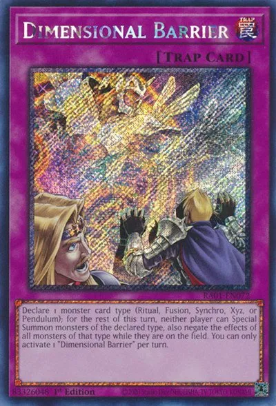 Dimensional Barrier - Platinum Secret Rare
