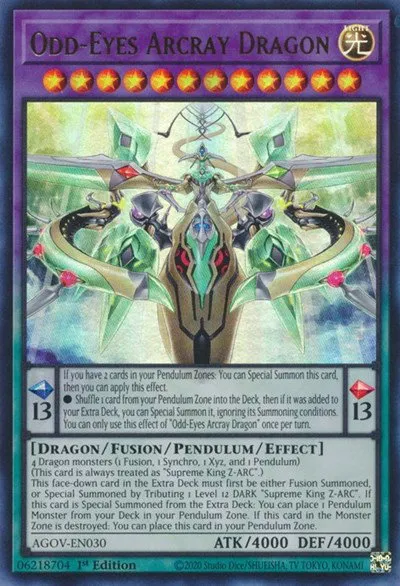 Odd-Eyes Arcray Dragon - 1st Edition