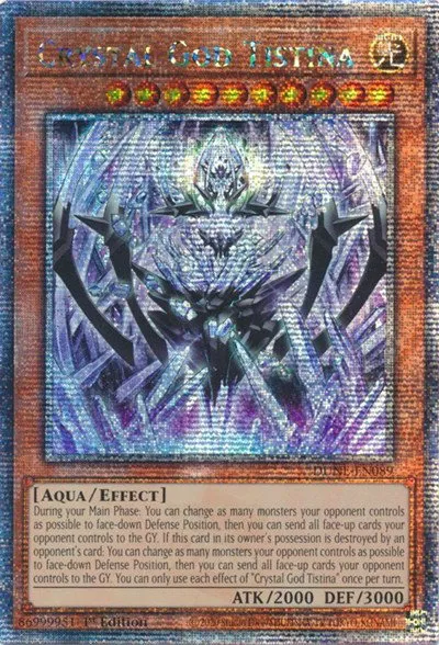 Crystal God Tistina - Quarter Century Secret Rare