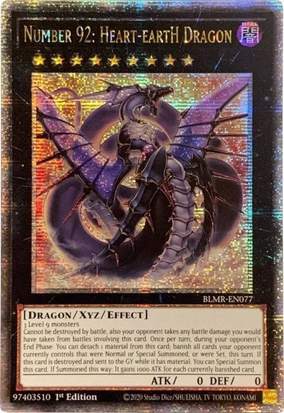 Number 92: Heart-eartH Dragon - Quarter Century Secret Rare