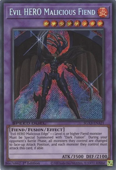 Evil HERO Malicious Fiend - Secret Rare