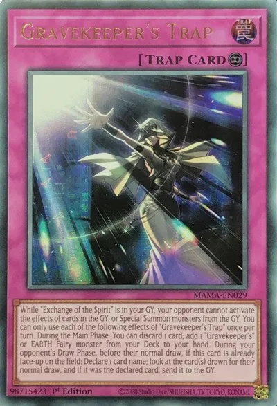 Gravekeeper's Trap - Ultra Pharaoh S Rare