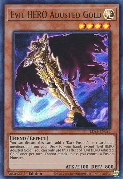 Evil HERO Adusted Gold - 1st Edition