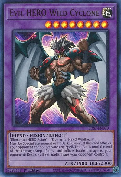 Evil HERO Wild Cyclone - 1st Edition