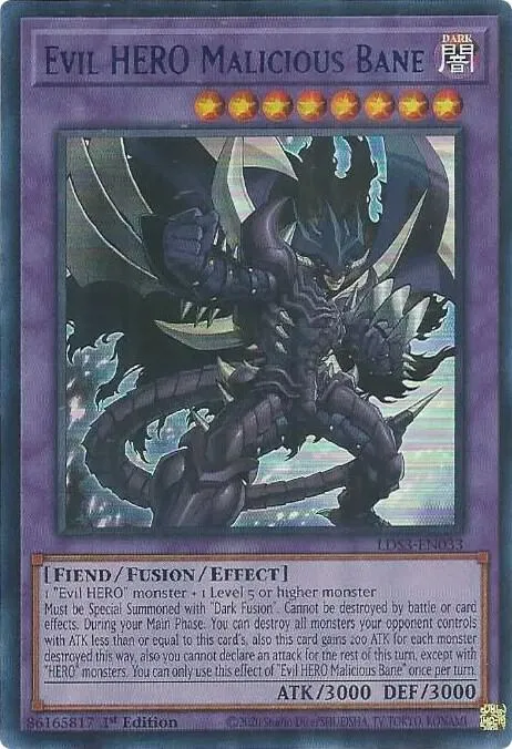 Evil HERO Malicious Bane - Blue