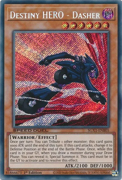 Destiny HERO - Dasher - Secret Rare