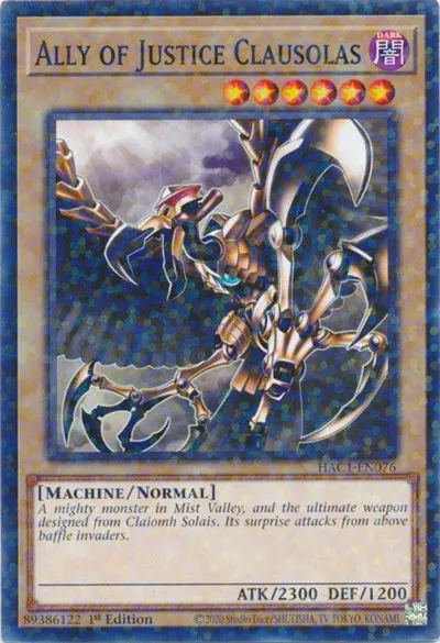 Ally of Justice Clausolas - Duel Terminal
