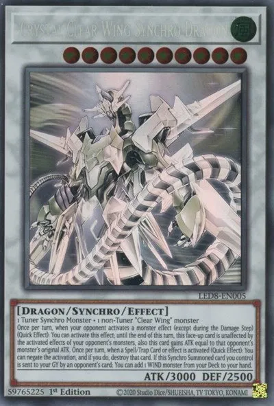 Crystal Clear Wing Synchro Dragon - Ghost Rare