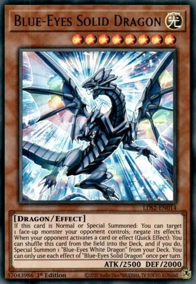 Blue-Eyes Solid Dragon - 1st Edition