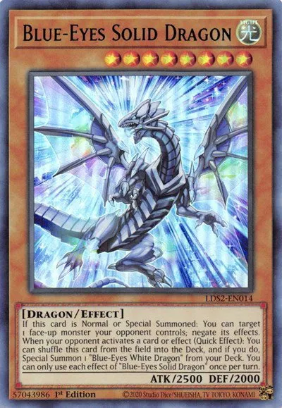 Blue-Eyes Solid Dragon - Green