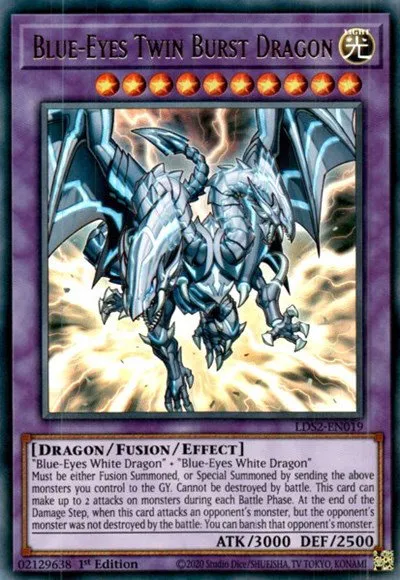 Blue-Eyes Twin Burst Dragon - 1st Edition