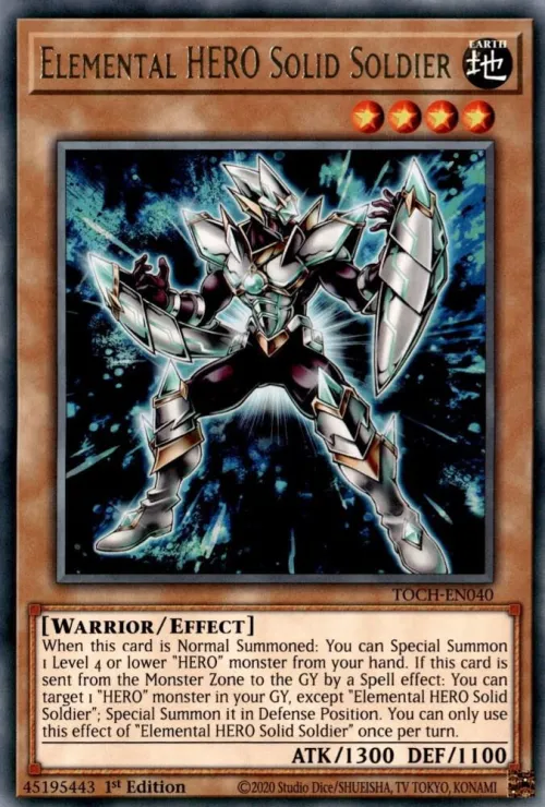 Elemental HERO Solid Soldier - 1st Edition